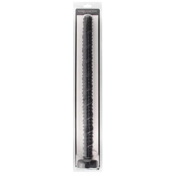 Ouch! Textured Ass Snake 21 Inch Dildo