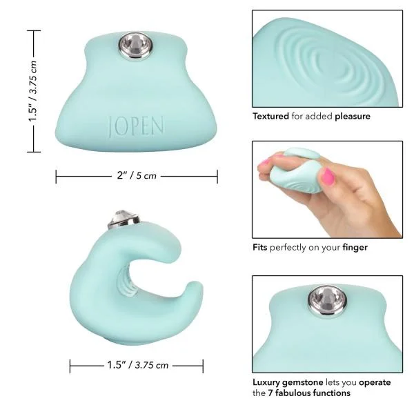Pave Liz Green Finger Vibrator