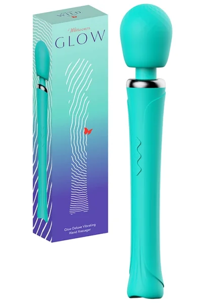 Wild Secrets Glow - 13.8" Deluxe Vibrating Wand Massager