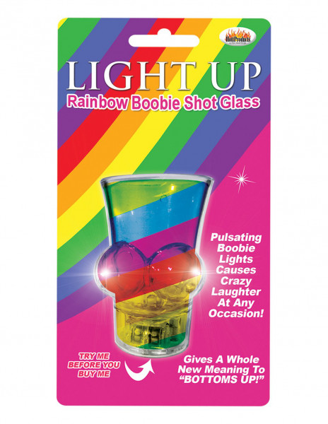 Light Up Rainbow Boobie Shot Glass