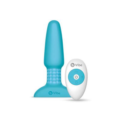 B vibe Usb Rechargeable Rimming Plug Teal 5 8 Inch