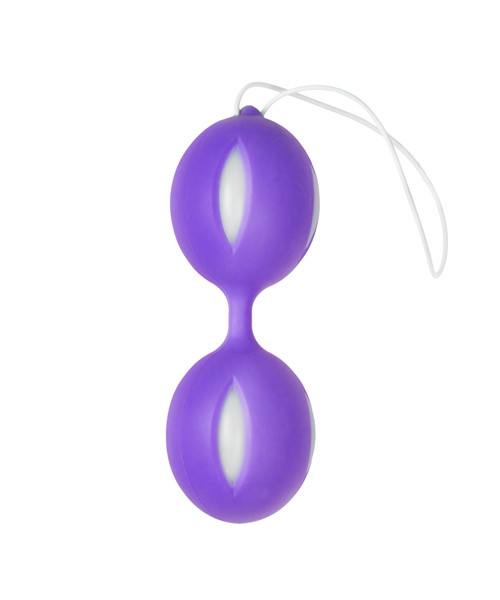 Wiggle Duo Kegel Ball - Purple/White