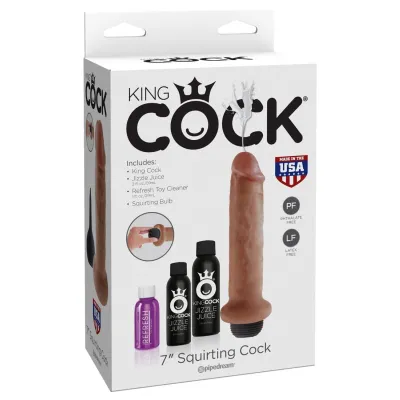 King Cock 7 Squirting Cock Tan