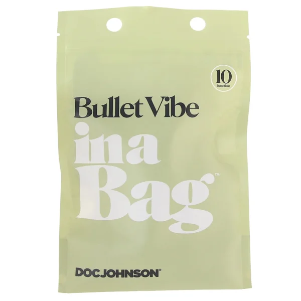 In A Bag Silicone Rechargeable Bullet Vibrator By Doc Johnson - Black
