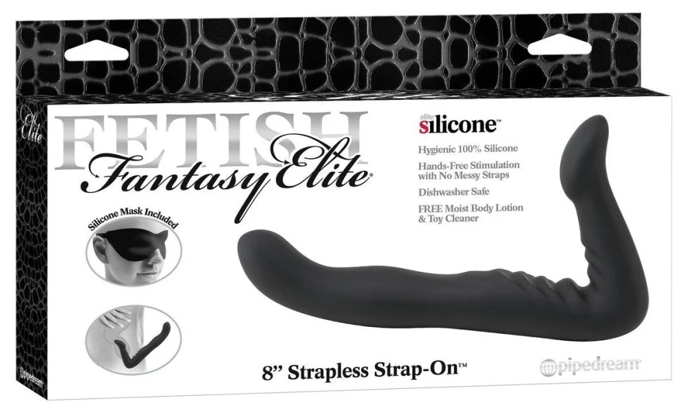 Fetish Fantasy Elite - Strapless Strap-On Black 8 in.