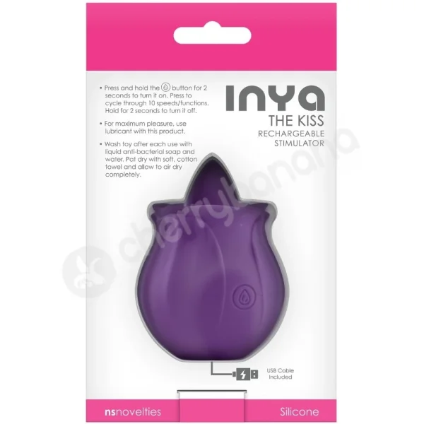 Inya The Kiss Purple Tongue Like Vibrating Clit Stimulator