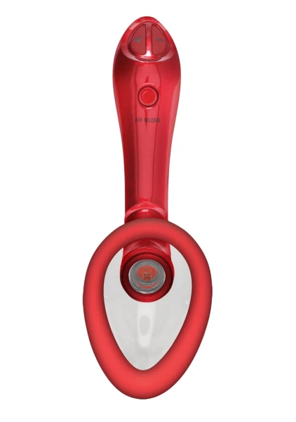 Bloom-Intimate Body Pump - Limited Edition - Red Automatic Vibrating - Rechargeable - 4-In-1 Interchangeable Set