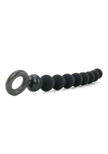 Black Silicone Anal Beads