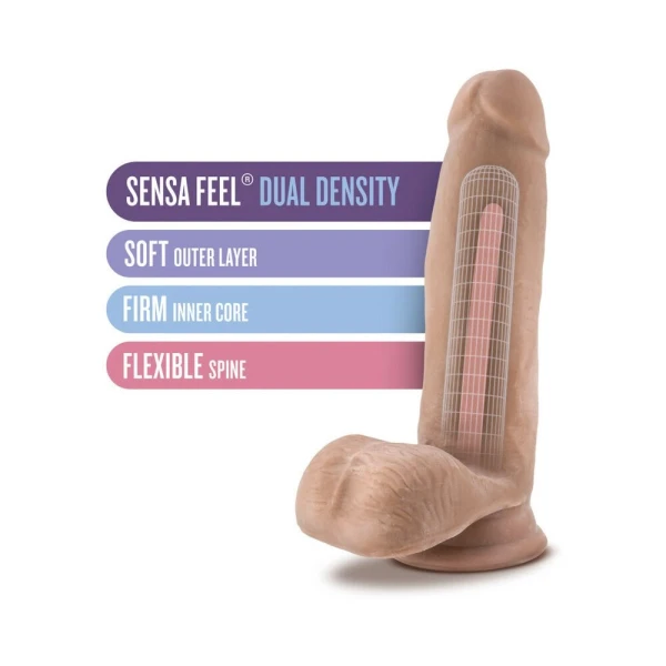 Au Naturel 7 inches Sensa Feel Dildo Latin — image 12 of 15