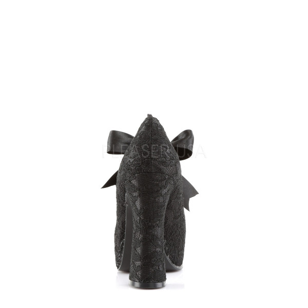 DEMON-11 - 5" Concealed P/F MJ Pump W/ Lace Overlay & Bow — image 4 of 4