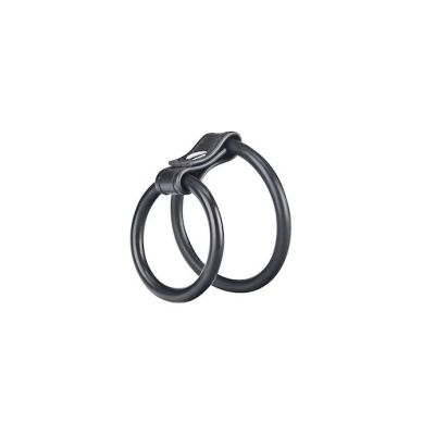 Duo Cock Ball Ring Black Os