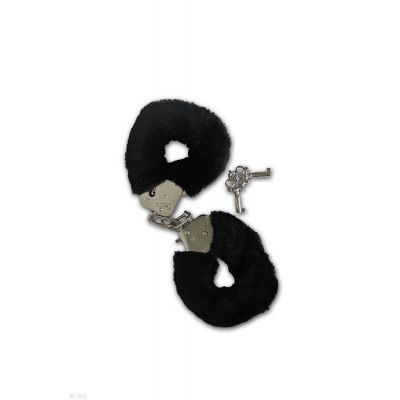 NMC Furry Black Handcuffs