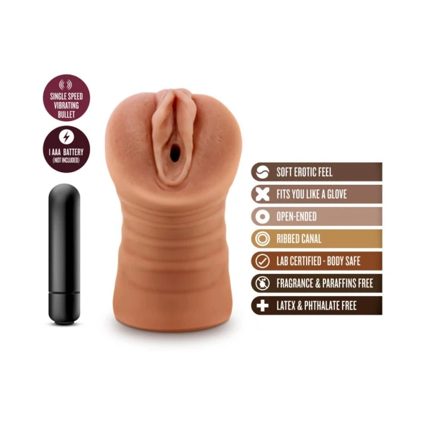 M For Men Julieta Mocha Tan Vagina Stroker — image 15 of 16