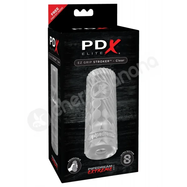 PDX Elite Clear EZ Grip Stroker