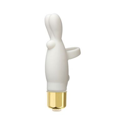 Wonderland Mini Massager The White Wabbit White 4 Inch