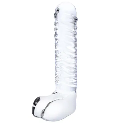 glas 8 Inch Realistic Ribbed G Spot Dildo