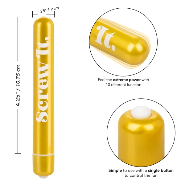 Naughty Bits Screw it. Powerful Vibrator