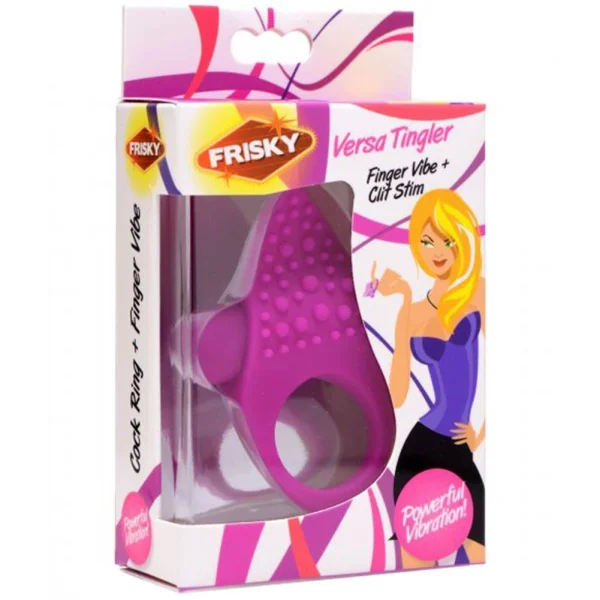 Versa Tingler Cockring/Finger Vibe