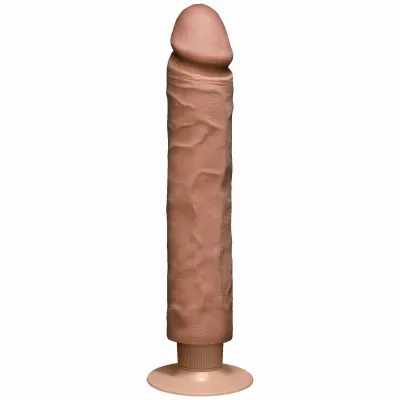 Realistic Cock Vib 10 inch with out Balls Brown