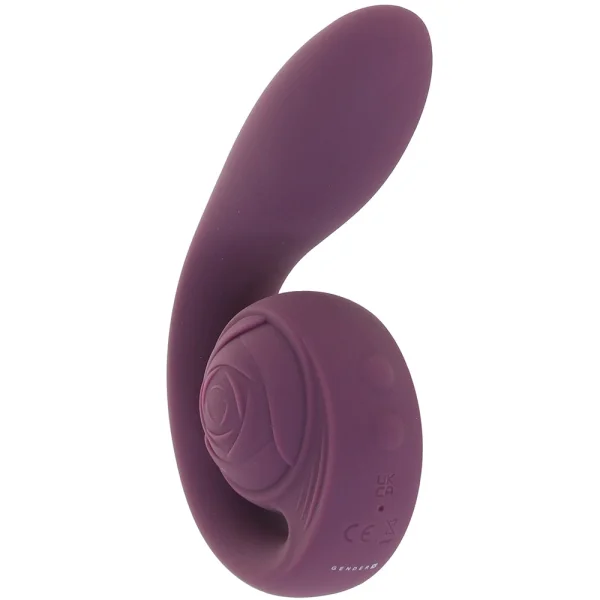 Gender X Poseable You Rechargeable Waterproof Silicone Dual Stimulation Vibrator - Purple