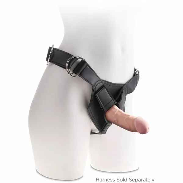 King Cock Plus 6" Triple Density Cock With Suction Cup Base - Vanilla