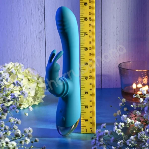 Adam & Eve Shimmy & Shake Velvet Rabbit With Side To Side Clit Stimulation