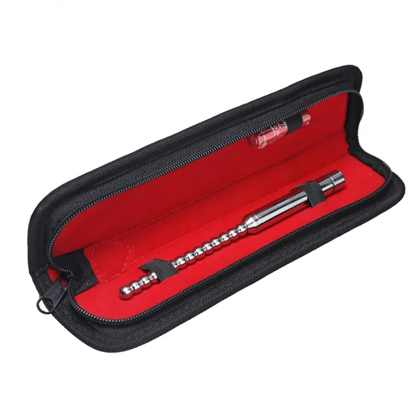 6.5 Inch Stainless Steel Vibrating Beaded Urethral Sound by Master Series — image 3 of 3