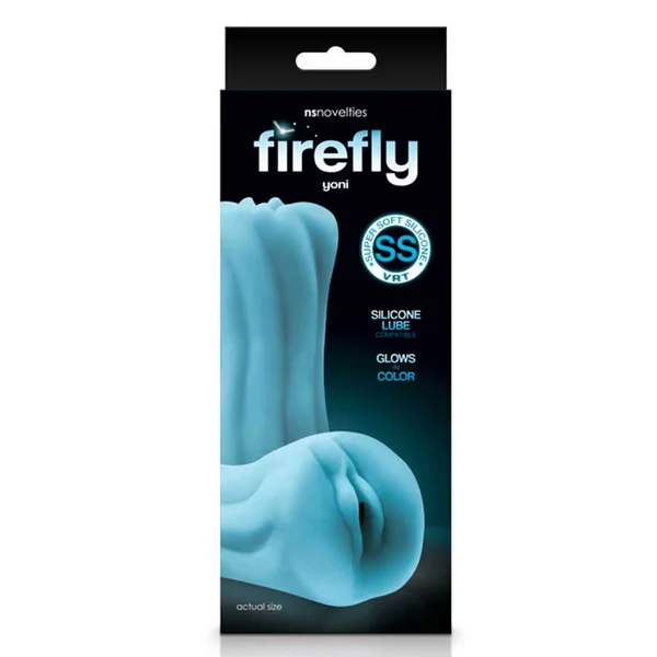 Silicone Firefly Yoni Blue Pussy Stroker by NS Novelties — image 7 of 7