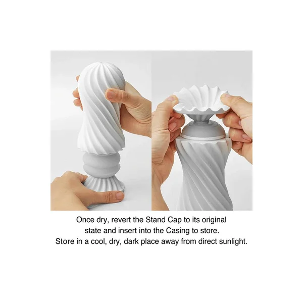 Tenga Flex |  Spinning and Flexible Stroker Black/White — image 14 of 14