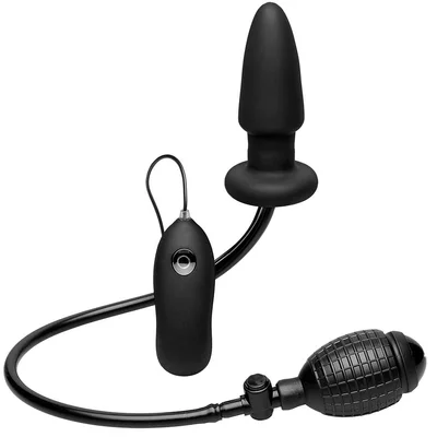 Deluxe Wonder Vibrating Inflating Butt Plug by Doc Johnson