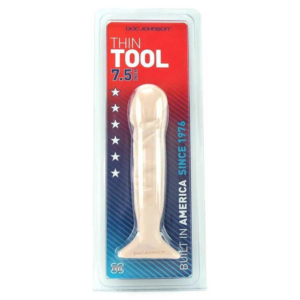 Thin Tool 7.5 Inch White Anal Dildo by Doc Johnson — image 7 of 7
