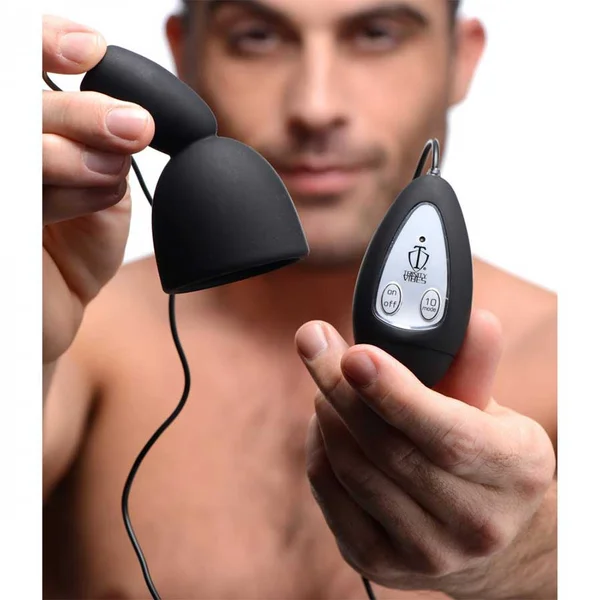 Deluxe 10 Mode Black Silicone Penis Head Teaser by Trinity Vibes — image 3 of 5