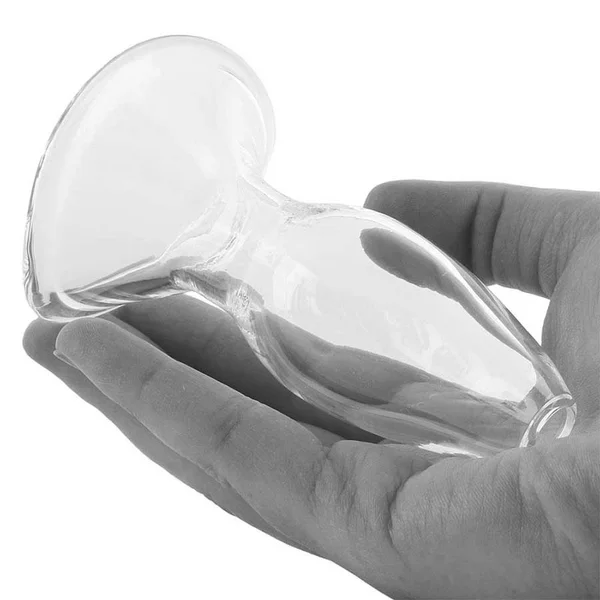 Anal Fantasy Elite Small Anal Gaper Clear Glass Open Tunnel Butt Plug by Pipedream Products — image 6 of 9