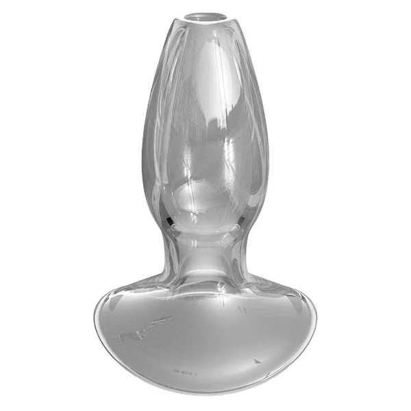 Anal Fantasy Elite Small Anal Gaper Clear Glass Open Tunnel Butt Plug by Pipedream Products — image 2 of 9
