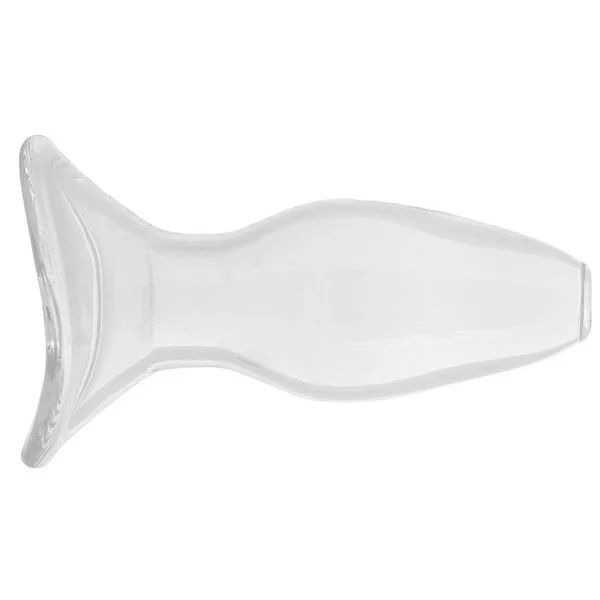 Anal Fantasy Elite Small Anal Gaper Clear Glass Open Tunnel Butt Plug by Pipedream Products — image 3 of 9