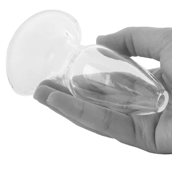 Anal Fantasy Elite Large Anal Gaper Clear Glass Open Tunnel Butt Plug by Pipedream — image 7 of 9