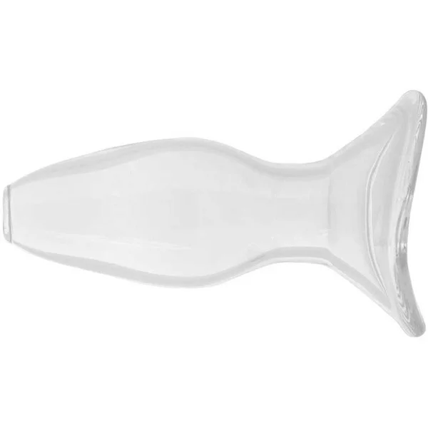 Anal Fantasy Elite Large Anal Gaper Clear Glass Open Tunnel Butt Plug by Pipedream — image 4 of 9