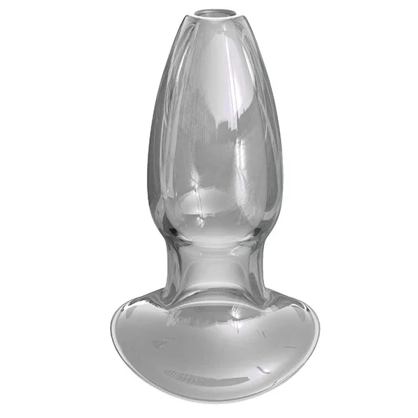 Anal Fantasy Elite Large Anal Gaper Clear Glass Open Tunnel Butt Plug by Pipedream — image 6 of 9