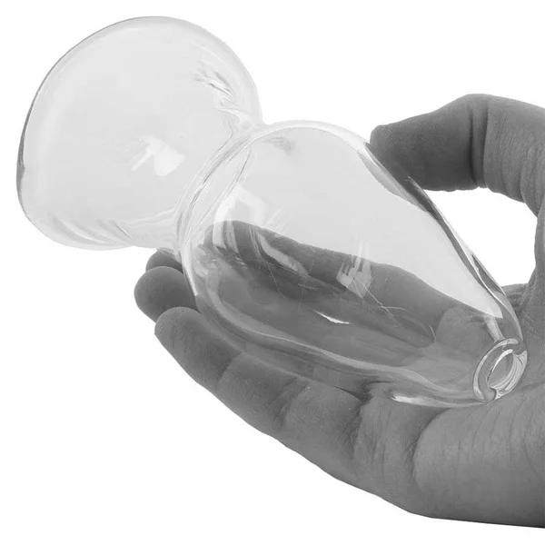 Anal Fantasy Elite Mega Anal Gaper Clear Glass Open Tunnel Butt Plug — image 6 of 8