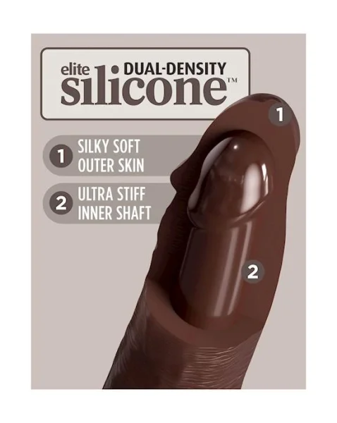 King Cock Elite Dual Density Vibe Silicone Dildo With Remote