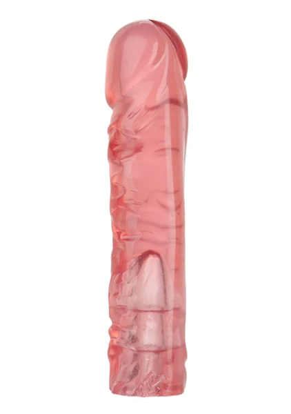 Vac-U-Lock 8" Crystal Jellies Pink Dong for Harnesses | Strap On Dildos