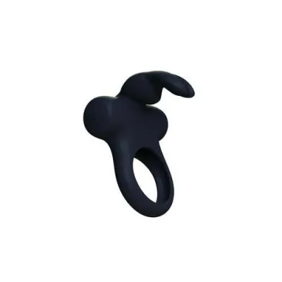 Ohhh Bunny Frisky Bunny Vibrating Ring Black Pearl