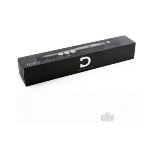Personal Massagers: Doxy Die Cast 3r Rechargeable Compact Wand Vibrator Matte Black