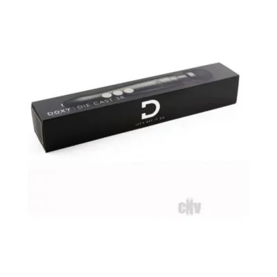 Personal Massagers Doxy Die Cast 3r Rechargeable Compact Wand Vibrator Matte Black