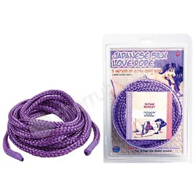 Japanese Silk Love Rope Purple 5m