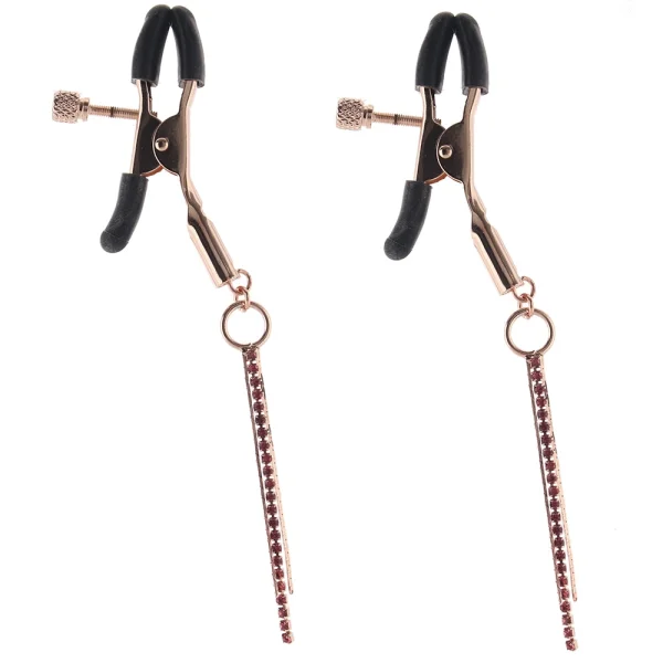 Bound Adjustable D3 Nipple Clamps by NS Novelties - Rose Gold