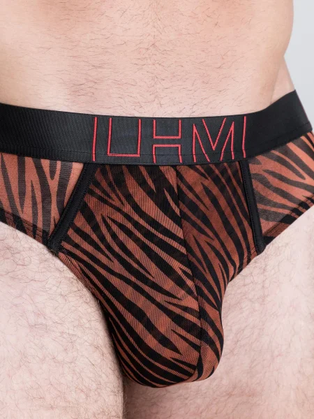 LHM Tiger Stripe Mesh Thong