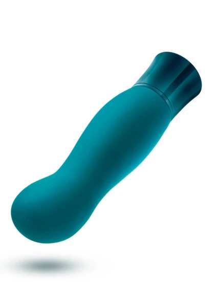 Oh My Gem Fierce Rechargeable Silicone Warming G-Spot Vibrator By Blush - Blue Topaz