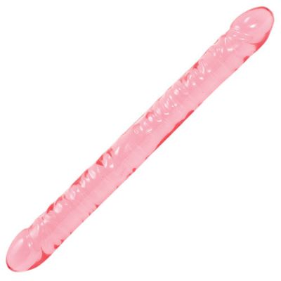 Crystal Jellies Double Dong Pink 18