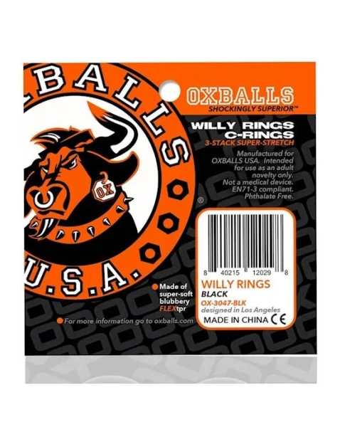 Willy Rings Cockring Pack - Set Of 3